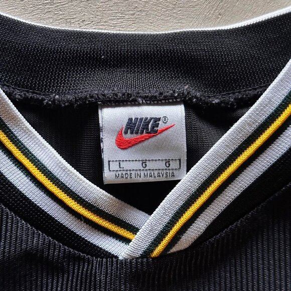 vintage 90s nike green and black jersey - Picture 5 of 5